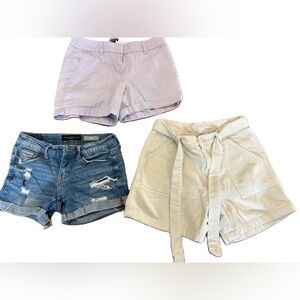 J crew, Aeropostale, and Lucky Brand bundle size 0‎ shorts